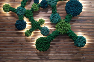 Декор с подсветкой Парящая молекула